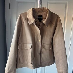NWT Faux Suede Jacket